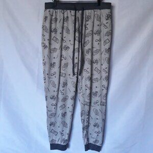 Harry Potter Women’s Gray Lounge Pants Size Large Character Print